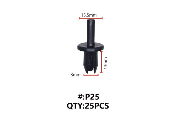 Maestro P25 Κλιπς Πλαστικα Κουμπωματα Για Αμαξωμα (RIVETS)