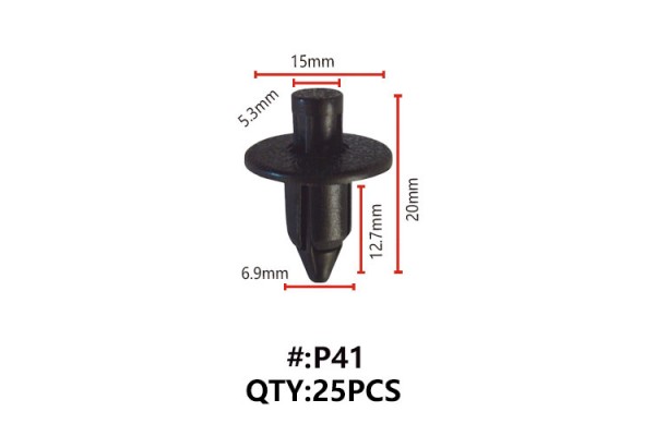 Maestro P41 Κλιπς Πλαστικα Κουμπωματα Για Αμαξωμα (RIVETS)