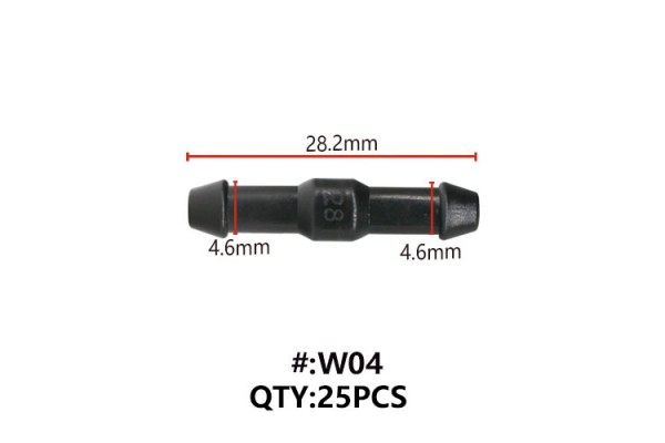 Maestro W04 Συνδεσμος Απλος Ευθυς Για Λαστιχο Φ 4mm