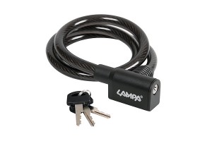 Lampa Κλειδαριά Ποδηλάτου Κουλούρα με Κλειδί Μαύρη