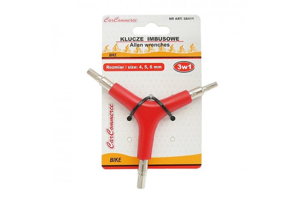 Κλειδια Αλλεν Allen "Y" 3 Σε 1 - 4/5/6mm Car Commerce - 1 ΤΕΜ.