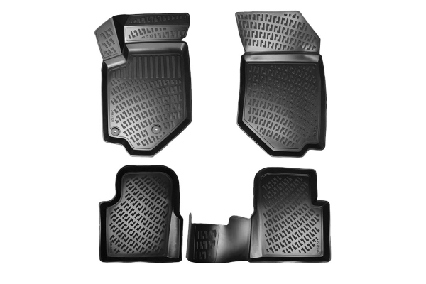 Πατάκια Σκαφάκια 3D Από Λάστιχο TPE Για Peugeot 2008 2019- Rizline 4 Τεμάχια Μαύρα