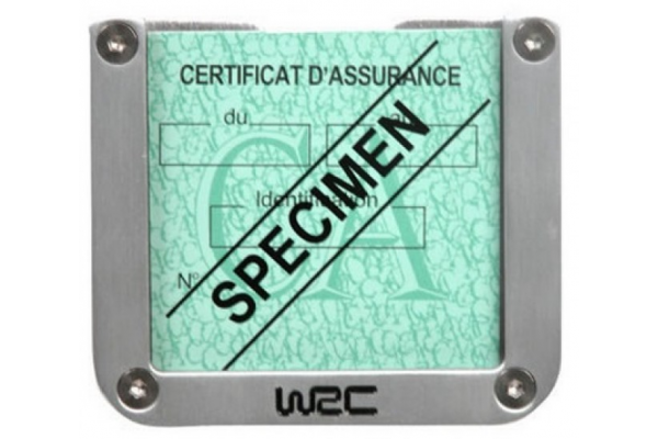 Τετράγωνη θήκη για σήμα ασφάλειας αυτοκινήτου WRC(007378)