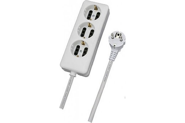 Maestro 33311 Τριπριζο Ευθυ Με Καλωδιο , 3Χ1MM 1,5Μ