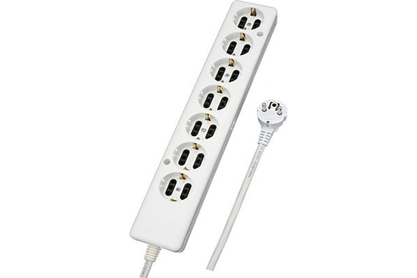 Maestro 37312 Επταπριζο Ευθυ Με Καλωδιο , 3Χ1MM 1,5Μ