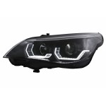 Προβολείς Led 3D Angel Eyes Κατάλληλοι Για Bmw Σειρά 5 E60 E61 (2003-2007) Lci Design