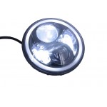 Προβολείς Led Cree 7 Ιντσών Amber Halo Drl Κατάλληλοι Για Jeep Wrangler Jk Tj Lj Land Rover Defender Mercedes W463 Μαύροι