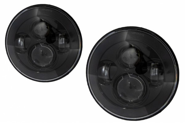 Προβολείς Cree Led 7 Ιντσών Κατάλληλοι Για Jeep Wrangler Jk Tj Lj Land Rover Defender Mercedes W463 Μαύροι