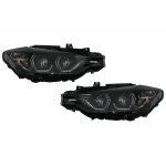 Προβολείς Angel Eyes Led Drl Κατάλληλα Για Bmw Σειρά 3 F30 F31 Sedan Touring (10.2011-05.2015) Μαύροι