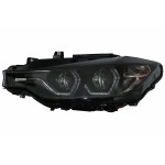 Προβολείς Angel Eyes Led Drl Κατάλληλα Για Bmw Σειρά 3 F30 F31 Sedan Touring (10.2011-05.2015) Μαύροι