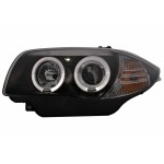 Προβολείς Angel Eyes Κατάλληλοι Για Bmw Σειρά 1 E81 E82 E87 E88 (2004-2011) Μαύροι
