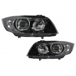 Προβολείς Angel Eyes Κατάλληλοι Για Bmw Σειρά 3 E90 Sedan E91 Touring (03.2005-2011) Μαύροι