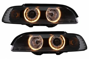 Προβολείς Angel Eyes Κατάλληλοι Για Bmw Σειρά 5 E39 (1995-2000) Μαύροι