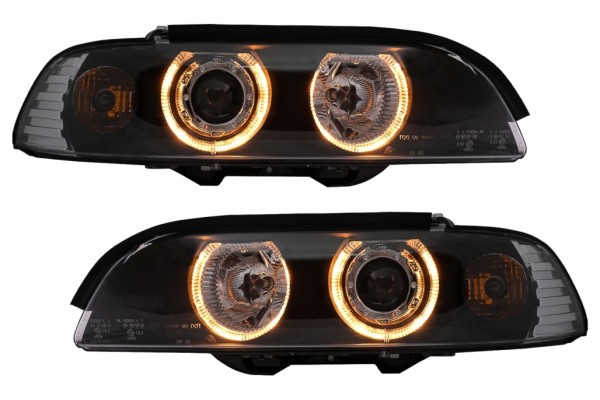 Προβολείς Angel Eyes Κατάλληλοι Για Bmw Σειρά 5 E39 (1995-2000) Μαύροι