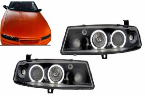 Προβολείς Angel Eyes Κατάλληλοι Για Opel Calibra (08.1990-06.1997) Μαύροι