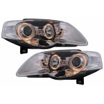 Προβολείς Angel Eyes Κατάλληλοι Για Vw Passat B6 3C (03.2005-2010) Χρωμιωμένοι Lhd Ή Rhd