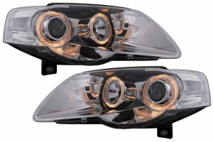 Προβολείς Angel Eyes Κατάλληλοι Για Vw Passat B6 3C (03.2005-2010) Χρωμιωμένοι Lhd Ή Rhd