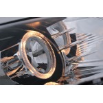 Προβολείς Angel Eyes Κατάλληλοι Για Vw Passat B6 3C (03.2005-2010) Χρωμιωμένοι Lhd Ή Rhd