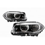 Προβολείς Full Led Angel Eyes Κατάλληλοι Για Bmw Σειρά 5 F10 F11 Lci (2014-2017)