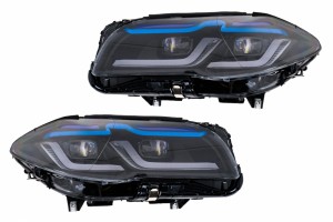 Προβολείς Full Led Κατάλληλοι Για Bmw Σειρά 5 F10 F11 (2011-2014) Με Μετατροπή Xenon Σε G30 Design