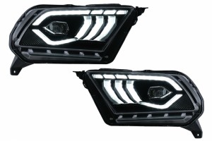 Προβολείς Full Led Κατάλληλοι Για Ford Mustang V (2010-2014) Με Δυναμικό Διαδοχικό Φως Στροφής