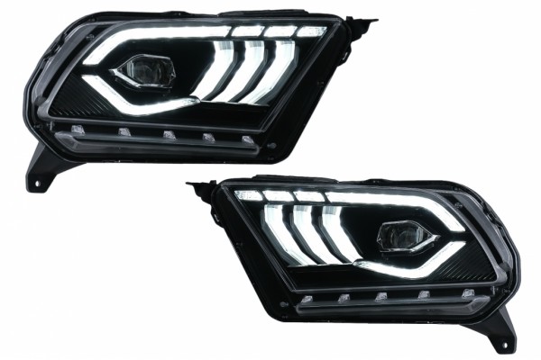 Προβολείς Full Led Κατάλληλοι Για Ford Mustang V (2010-2014) Με Δυναμικό Διαδοχικό Φως Στροφής