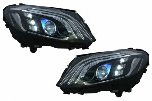 Προβολείς Full Led Κατάλληλοι Για Mercedes C-Class W205 S205 (2014-2020) Lhd W222 Design