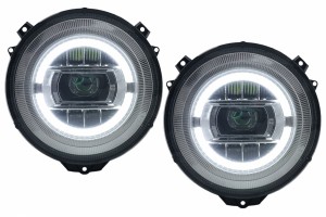 Προβολείς Full Led Κατάλληλοι Για Mercedes G-Class W463 (2005-2017) Χρωμιωμένο Facelift 2018 Design