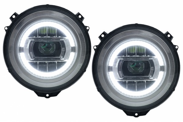 Προβολείς Full Led Κατάλληλοι Για Mercedes G-Class W463 (2005-2017) Χρωμιωμένο Facelift 2018 Design Προβολείς Full Led Κατάλληλοι Για Mercedes G-Class W463 (2005-2017) Χρωμιωμένο Facelift 2018 Design
