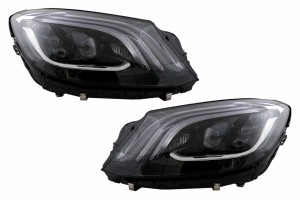 Προβολείς Full Led Κατάλληλοι Για Mercedes S-Class W222 (2013-2020) Μαύροι