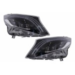 Προβολείς Full Led Κατάλληλοι Για Mercedes V-Class W447 (2016-2020) Μαύροι