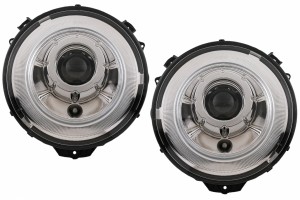 Προβολείς Bi-Xenon Oem Look Κατάλληλοι Για Mercedes G-Class W463 (2005-2017) Χρωμιωμένοι