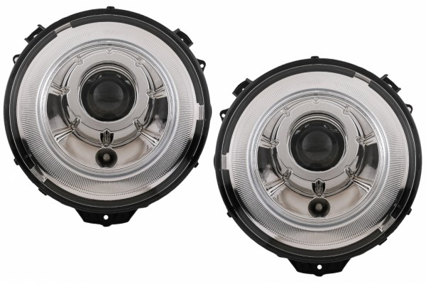Προβολείς Bi-Xenon Oem Look Κατάλληλοι Για Mercedes G-Class W463 (2005-2017) Χρωμιωμένοι