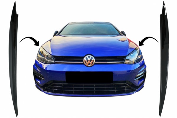 Προβολείς Φρυδιών Κατάλληλοι Για Vw Golf Vii 7 5G (2013-2017) Piano Black Προβολείς Φρυδιών Κατάλληλοι Για Vw Golf Vii 7 5G (2013-2017) Piano Black