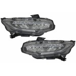 Προβολείς Full Led Κατάλληλοι Για Honda Civic Mk10 FC/FK (2016-και μετά) Sedan & Hatchback Με Διαδοχικά Δυναμικά Φώτα Στροφής Προβολείς Full Led Κατάλληλοι Για Honda Civic Mk10 FC/FK (2016-και μετά) Sedan & Hatchback Με Διαδοχικά Δυναμικά Φώτα Στροφής