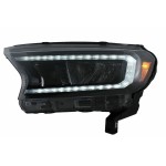 Μπάρα Προβολέων Led Κατάλληλη Για Ford Ranger (2015-2020) Lhd Full Black Κέλυφος Με Διαδοχικά Δυναμικά Φώτα Στροφής