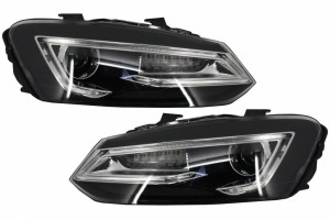 Προβολείς Led Xenon Hid Κατάλληλοι Για Vw Polo 6R 6C 61 (2011-2017) Light Bar Devil Eye Look