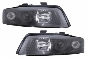 Προβολείς Κατάλληλοι Για Audi A4 B6 (2000-2004) Δεξιόστροφοι Ή Αριστερόστροφοι Μαύροι