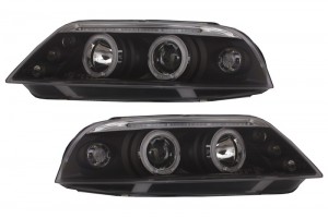 Προβολείς Κατάλληλοι Για Vw Passat 3BG (2000-2005) 2 Halo Ζάντες Μαύροι