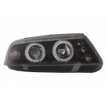 Προβολείς Κατάλληλοι Για Vw Passat 3BG (2000-2005) 2 Halo Ζάντες Μαύροι