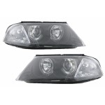 Προβολείς Κατάλληλοι Για Vw Passat 3BG B5 (09.2000-03.2005) 2 Ζάντες Halo Μαύροι