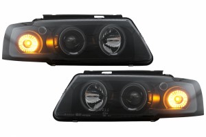 Προβολείς Κατάλληλοι Για Vw Passat B5 3B (11.1996-08.2000) Angel Eyes Black