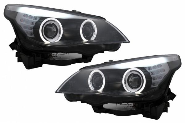 Προβολείς Led Angel Eyes Κατάλληλοι Για Bmw Σειρά 5 E60 E61 (2003-2007) Μαύροι Lci Design Προβολείς Led Angel Eyes Κατάλληλοι Για Bmw Σειρά 5 E60 E61 (2003-2007) Μαύροι Lci Design