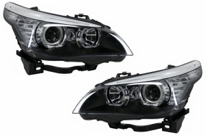 Προβολείς Led Dayline Angel Eyes Κατάλληλοι Για Bmw Σειρά 5 E60 E61 (2003-2007) Lci Look