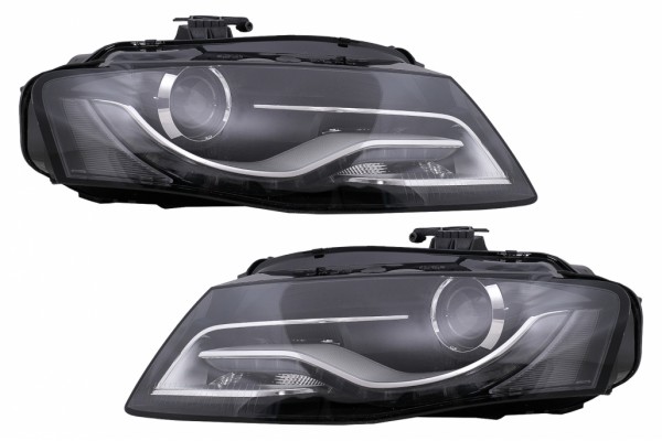 Προβολείς Led Drl Φώτα Ημέρας Κατάλληλα Για Audi A4 B8 8K (2009-10.2011) Μαύροι