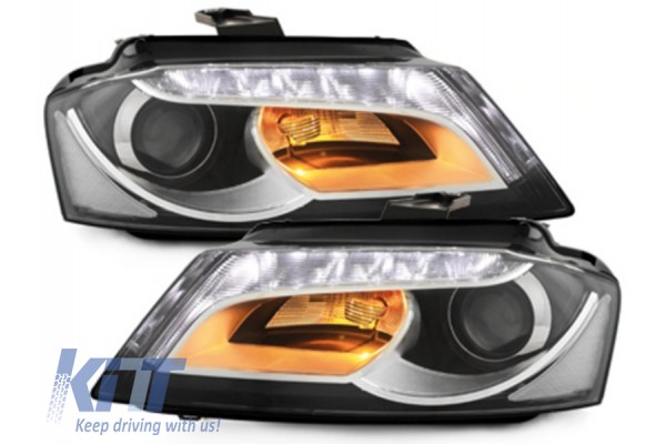 Προβολείς Led Drl Κατάλληλοι Για Audi A3 8P 8P1 8PA (2009-2013) Φώτα Ημέρας Με Σχέδιο Facelift, Μαύροι Προβολείς Led Drl Κατάλληλοι Για Audi A3 8P 8P1 8PA (2009-2013) Φώτα Ημέρας Με Σχέδιο Facelift, Μαύροι