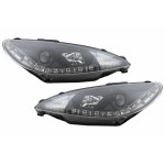 Προβολείς Led Drl Κατάλληλοι Για Peugeot 206 (1998-2002) Μαύροι