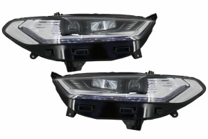 Προβολείς Led Drl Xenon Look Κατάλληλοι Για Ford Mondeo MK5 (2013-2016) Ρευστά Δυναμικά Διαδοχικά Φώτα Φλας Χρωμίου