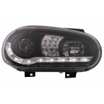 Προβολείς Led Ημέρας Κατάλληλοι Για Vw Golf Iv 4 Cabriolet Hatchback Variant (09.1997-09.2003) Μαύροι Προβολείς Led Ημέρας Κατάλληλοι Για Vw Golf Iv 4 Cabriolet Hatchback Variant (09.1997-09.2003) Μαύροι
