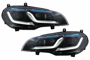 Προβολείς Led Κατάλληλοι Για Bmw X5 E70 (2007-2014) Μετατροπή Από Hid Σε Led Μαύρους